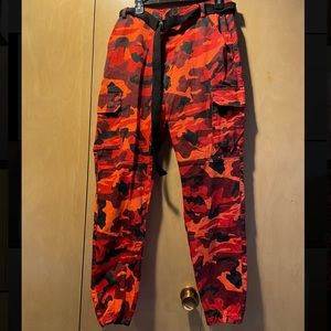 Orange Cargo Pants